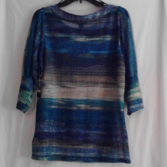 NWT New Directions Knit Tease Blouse/Medium - Picture 7 of 8